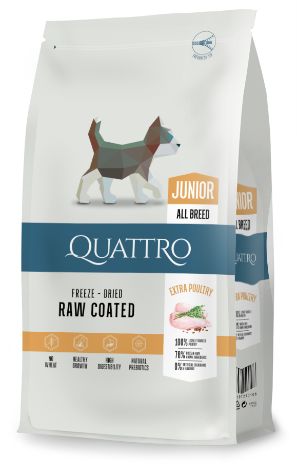 Quattro All Breed with Poultry, Junior 7kg