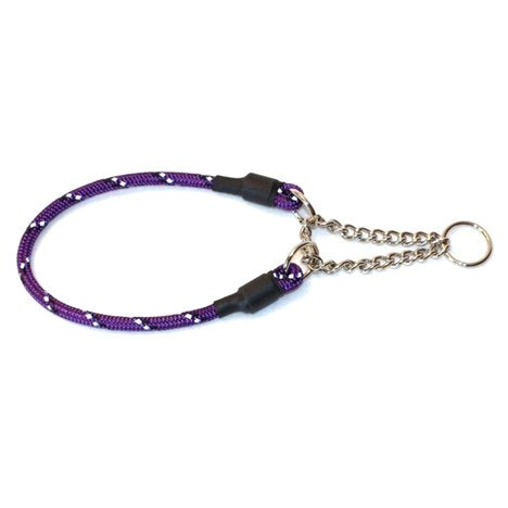 Alac Halsband Rundhalvstryp Lila Med Reflex Nylon