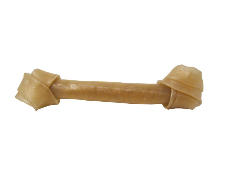 Knotted bone natural 10 cm 12-pack