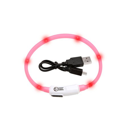 Flamingo Halsband Blink Justerbar Visio Light USB