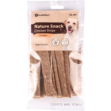 Godis nature snack kycklingstrips 11cm 100g