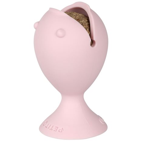 Ebi Petit Puffi Med Catnip Boll Rosa 9,5 cm