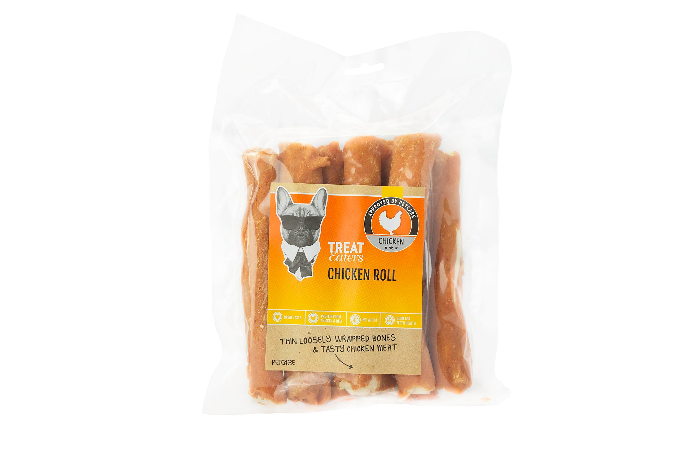 Treateaters Chicken Roll 17×3 cm 8-pack 350g