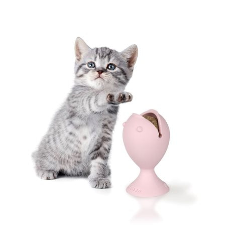 Ebi Petit Puffi Med Catnip Boll Rosa 9,5 cm