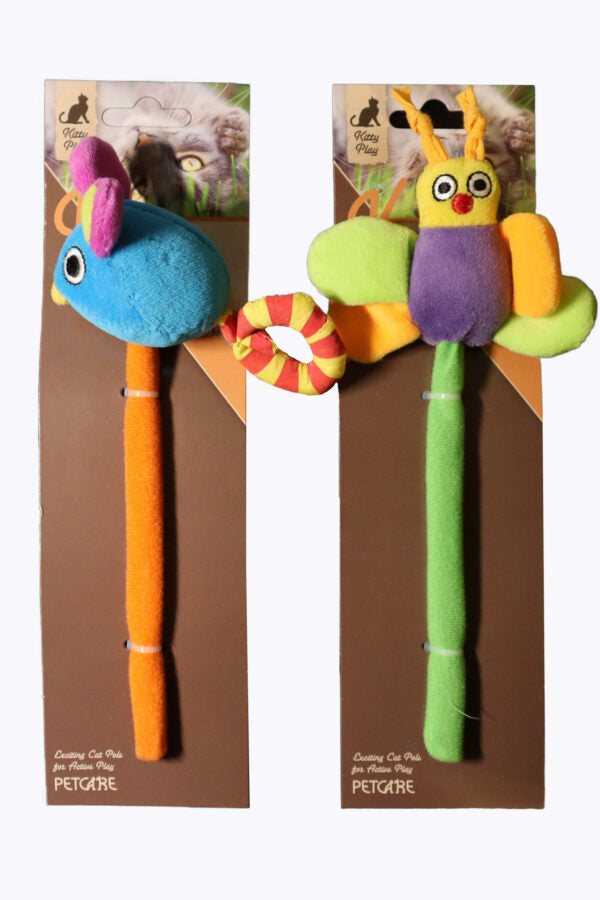 Petcare Kitty play Butterfly Pole/Toy Catnip