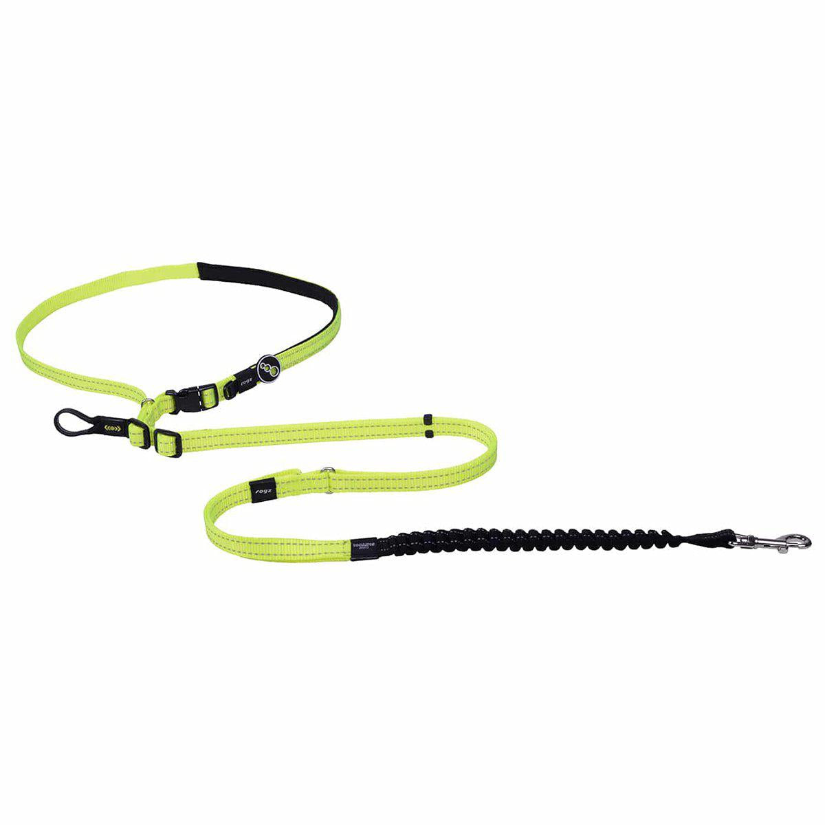 Rogz Utility Handsfree Lead M Yellow 150-210cm 12-22kg