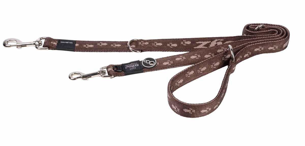 Rogz Alpinist Multikoppel Brun 25mm 180cm