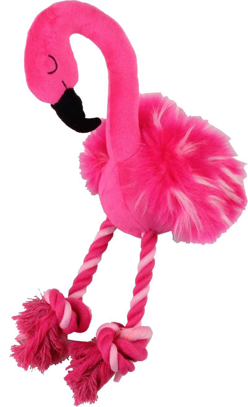 Hundleksak Flamingo 38x20x10 cm