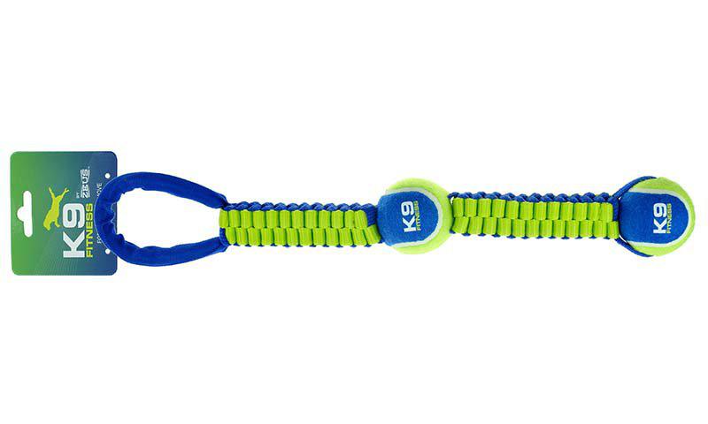 ZS K9 Tennisball Double Tug With 2 Balls 51cm