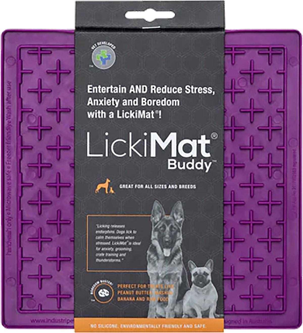 Lickimat Hundskål Buddy Lila 20x20 cm