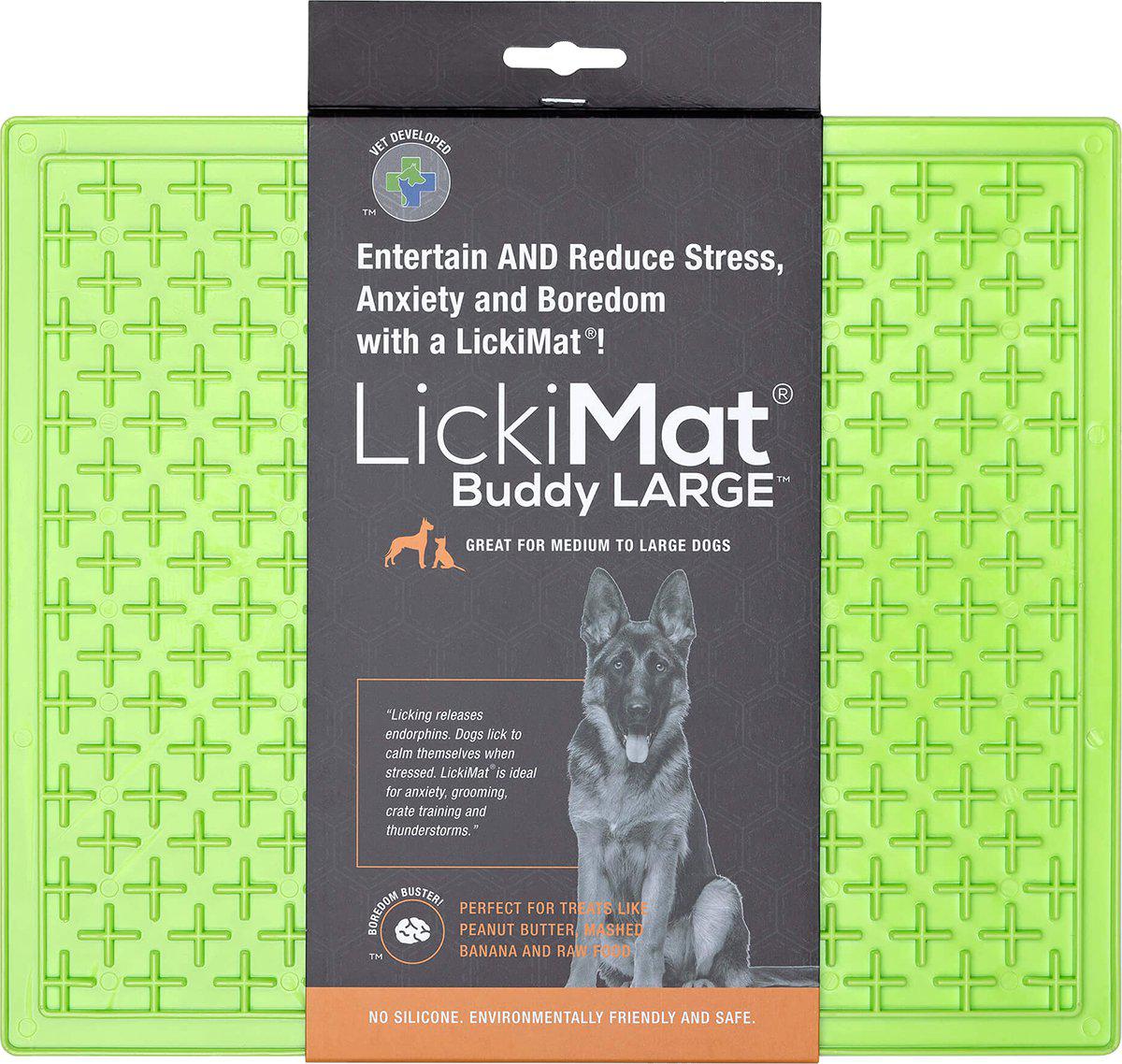 Lickimat Hundskål Buddy XL Grön 30,5x25,5 cm