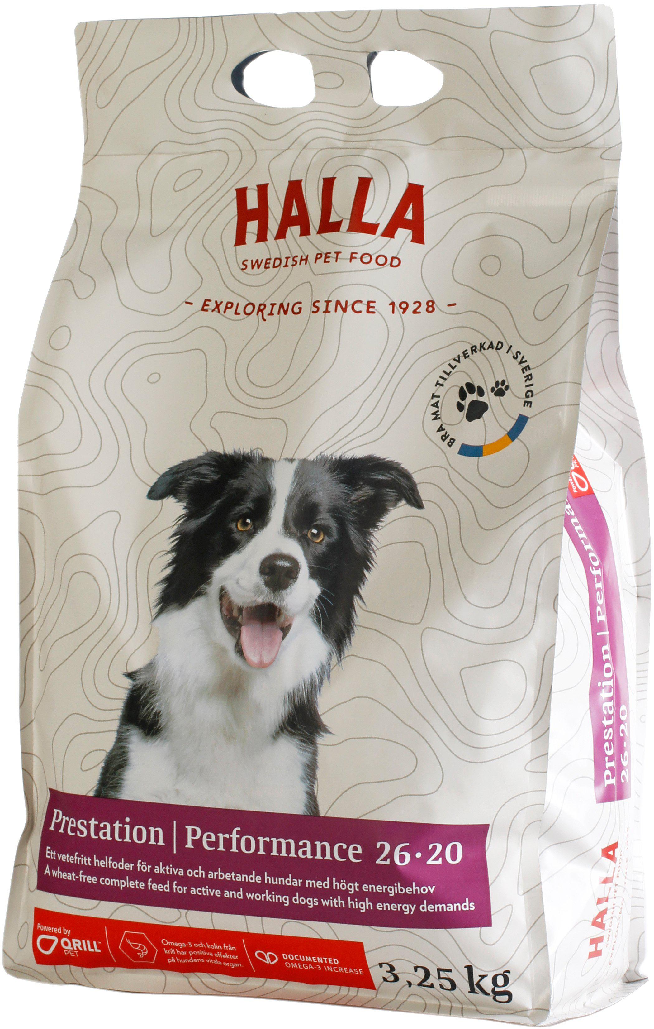 Hundfoder Halla Prestation Performance 26-20 3.25 kg