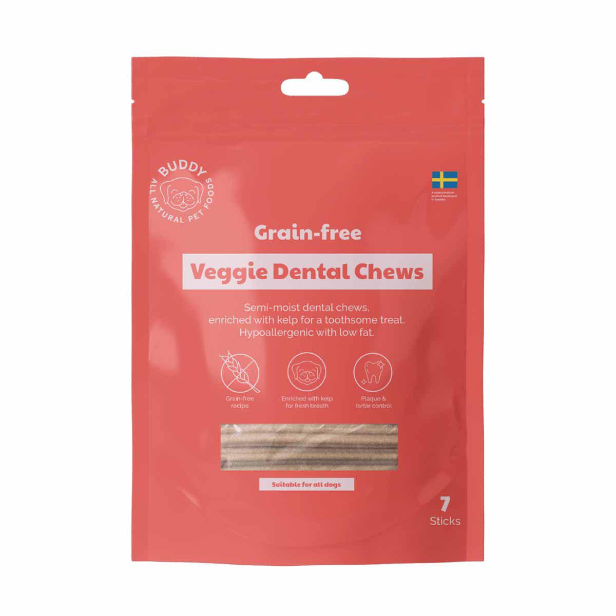 Buddy Veggie Grain-Free Dental With Kelp & Curucuma 100g