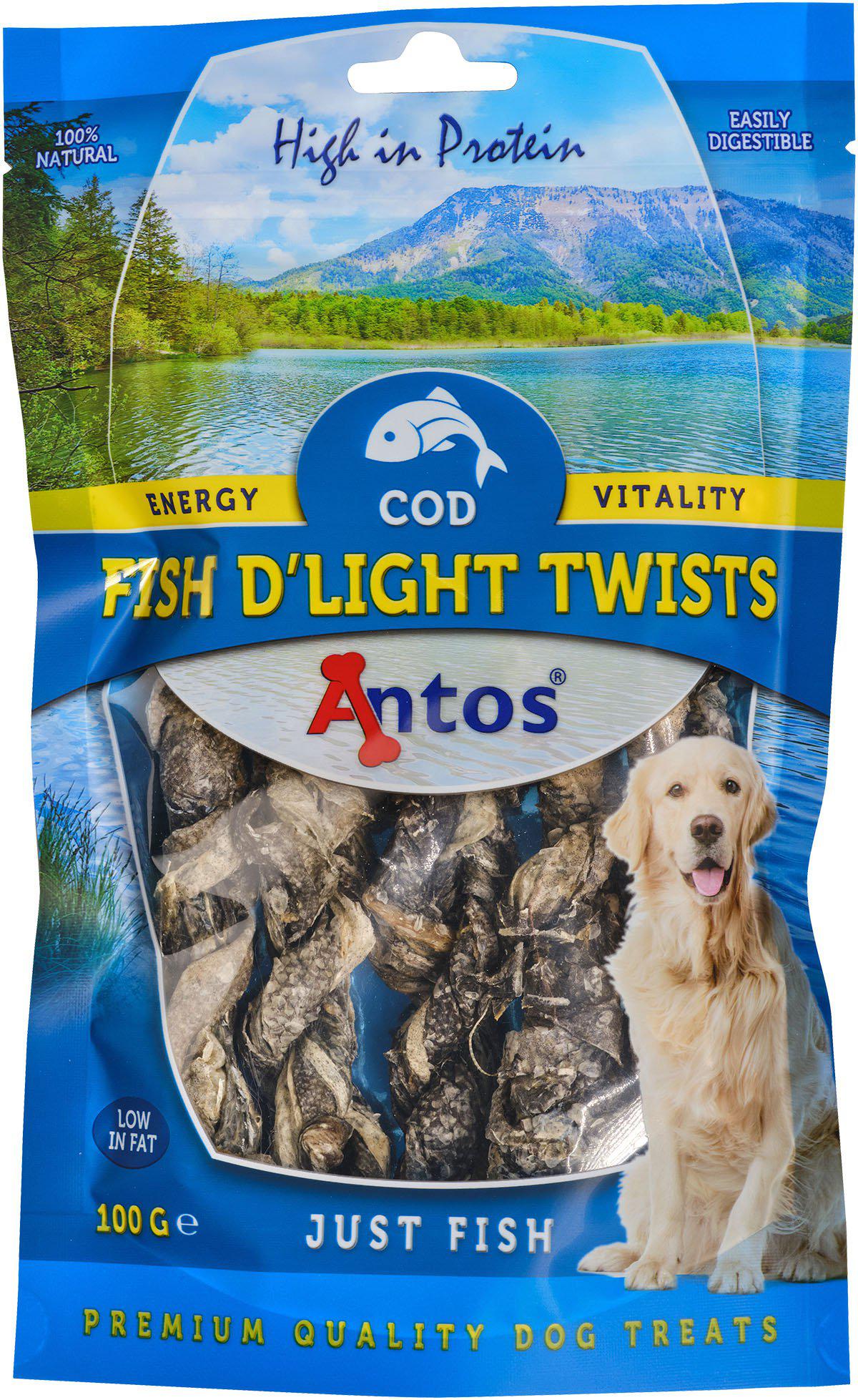 Hundgodis Fisk Tvinnad 100gr Fish D'Light