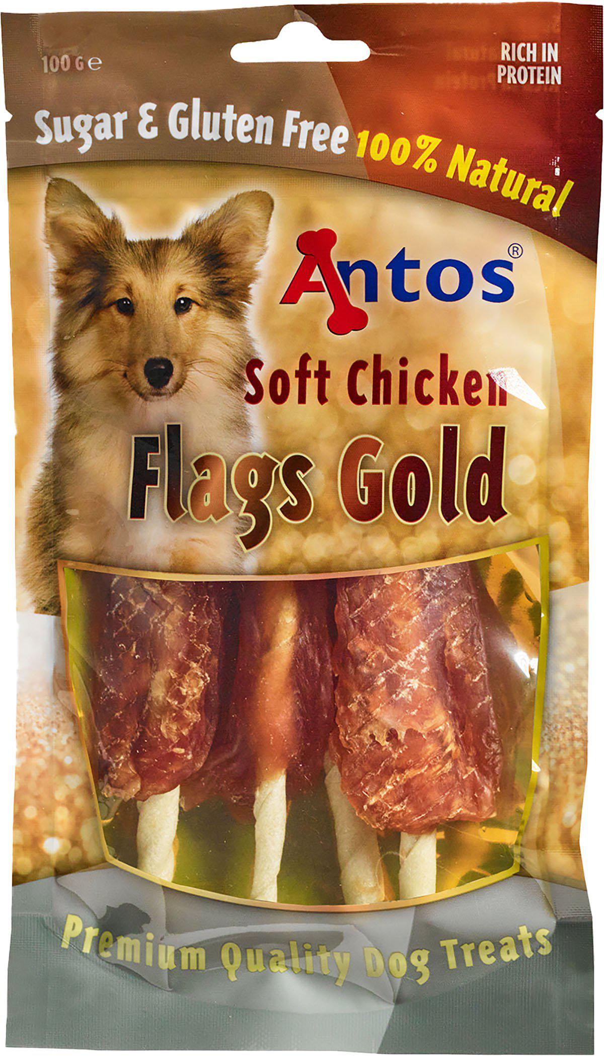 Hundsnacks Soft Chicken Flags Gold 100gr