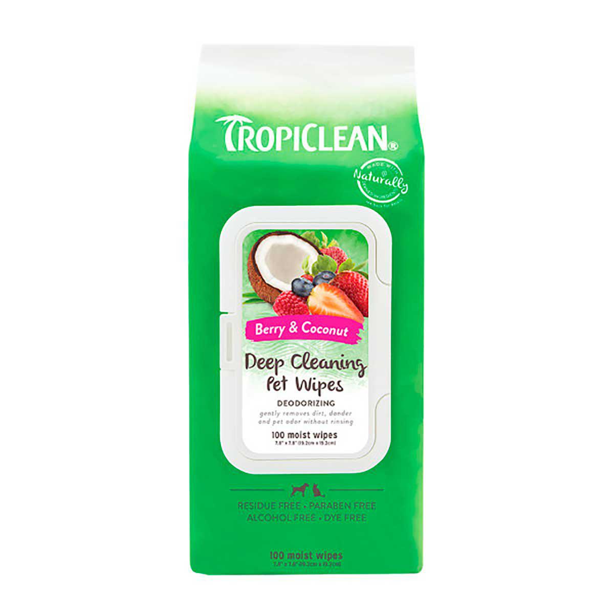 Tropiclean Deep Cleaning Wipes 100st