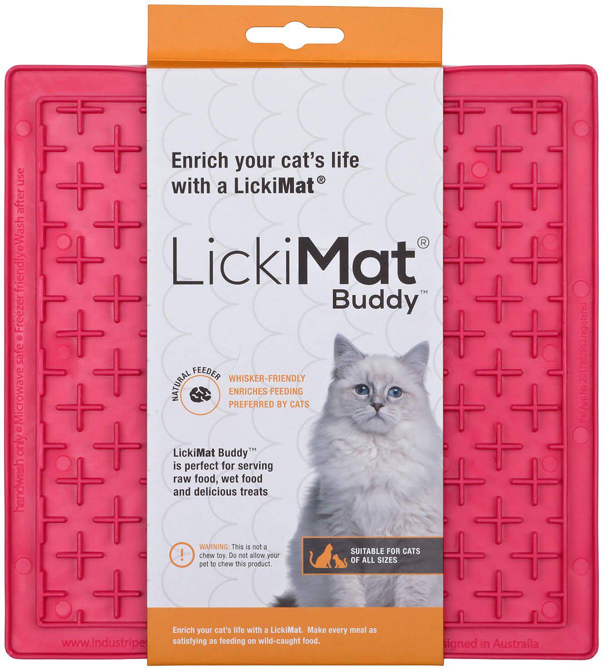 Lickimat Cat Buddy Rosa 20x20cm