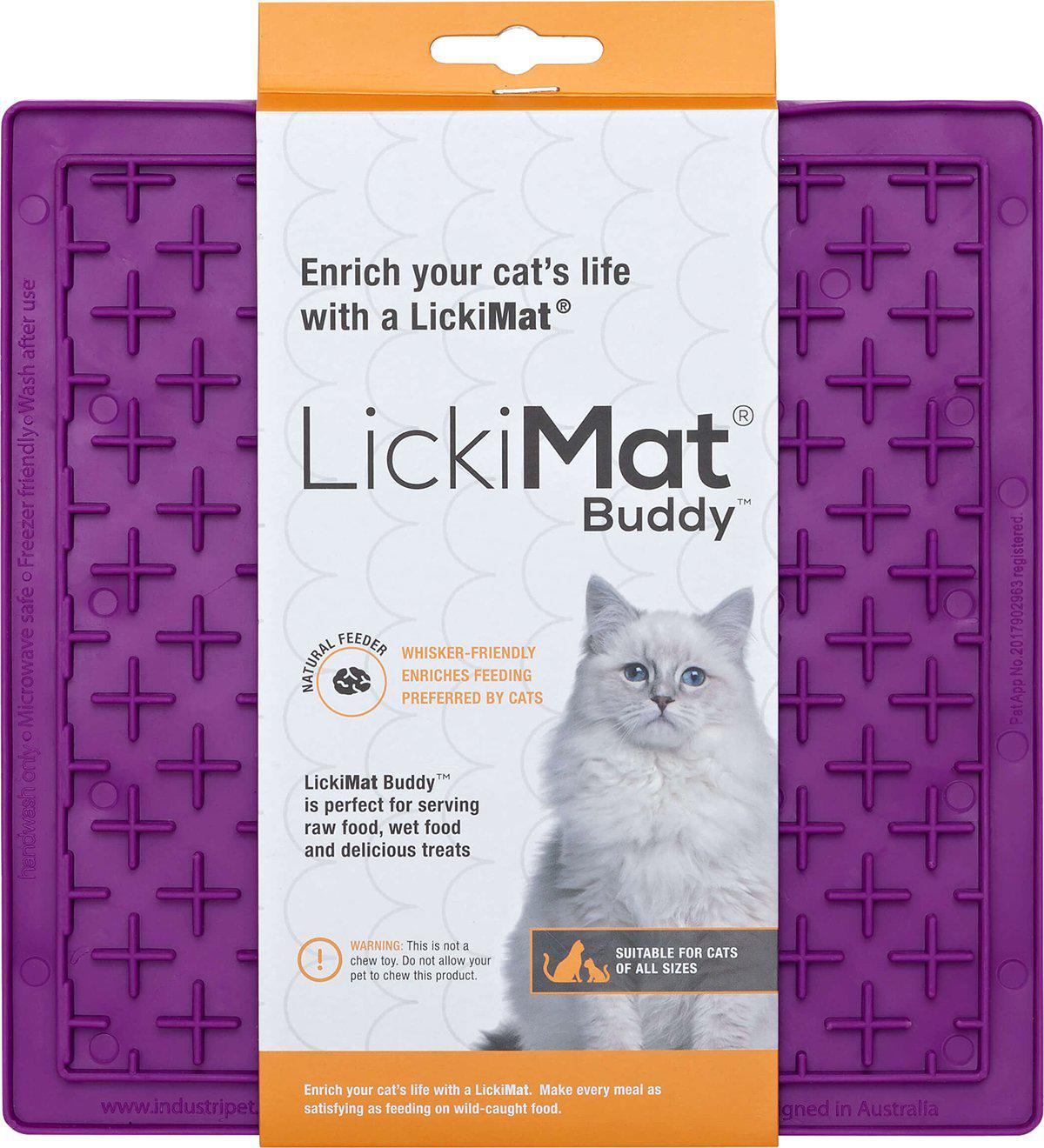 Lickimat Cat Buddy Lila 20x20cm